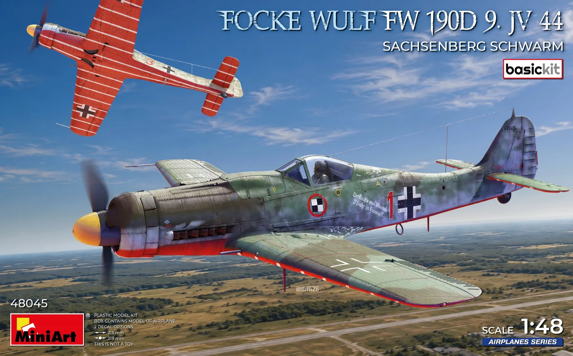 Focke-Wulf Fw 190D-9 JV 44 &ldquo;Sachsenberg Schwarm&rdquo; (Basic Kit) 1:48
