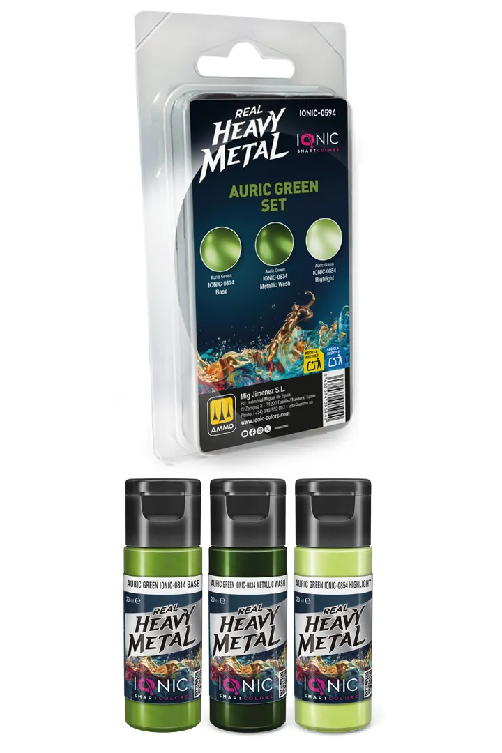 IONIC Real Heavy Metal: Auric Green Set (3x20 ml)