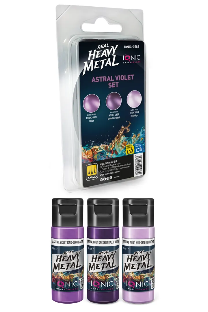 IONIC Real Heavy Metal: Astral Violet Set (3x20 ml)