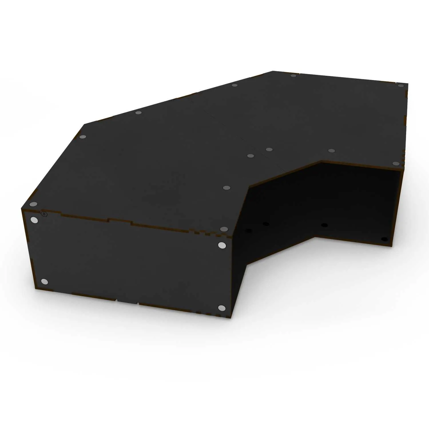 Empty Stackable hobby corner module - Black