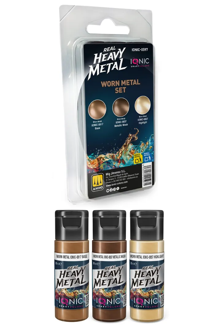 IONIC Real Heavy Metal: Worn Metal Set (3x20 ml)