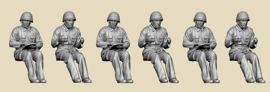1940s-1950s m39 Uniformed Driver and Passengers (specifically for GEC72049 and GEC72050)  1:72