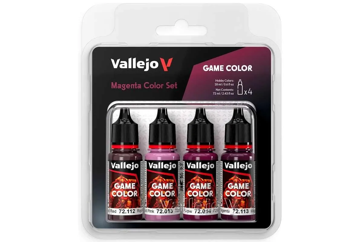 Vallejo Game Color: Magenta set (4x18ml)