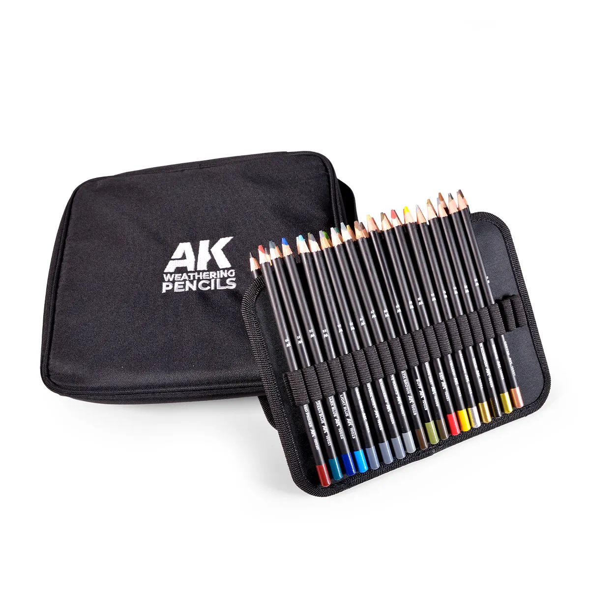 Weathering Pencil: Full Range Cloth Case with a Zipper