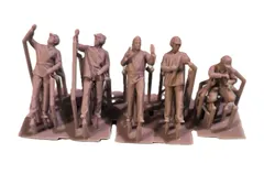 1970-1980 Flygvapnet Ground Crews, 5 x 3D Printed Figures 1:48