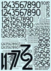 Modern Black Numerals as used by the Swedish Air Force since 1963