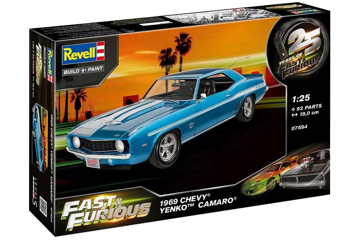 Fast & Furious 1969 Chevy Camaro Yenko 1:25