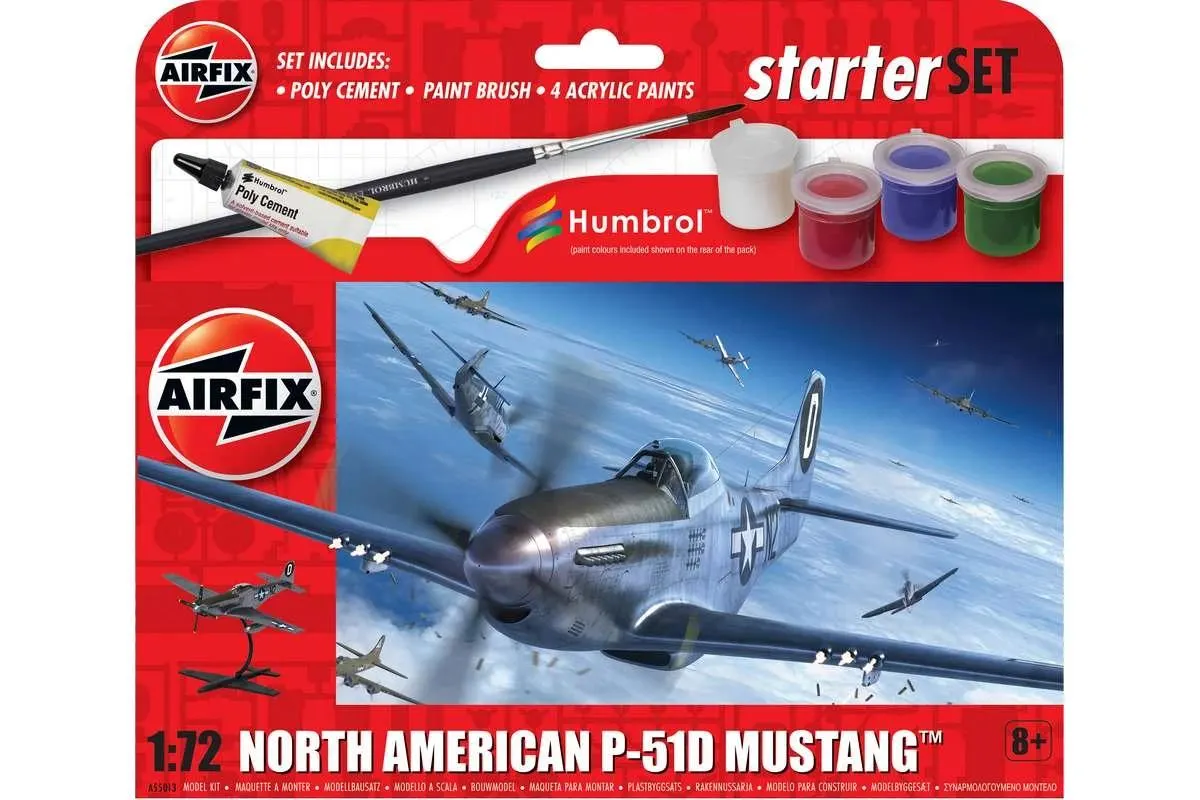 Starter Set - Set North American P-51D Mustang 1:72