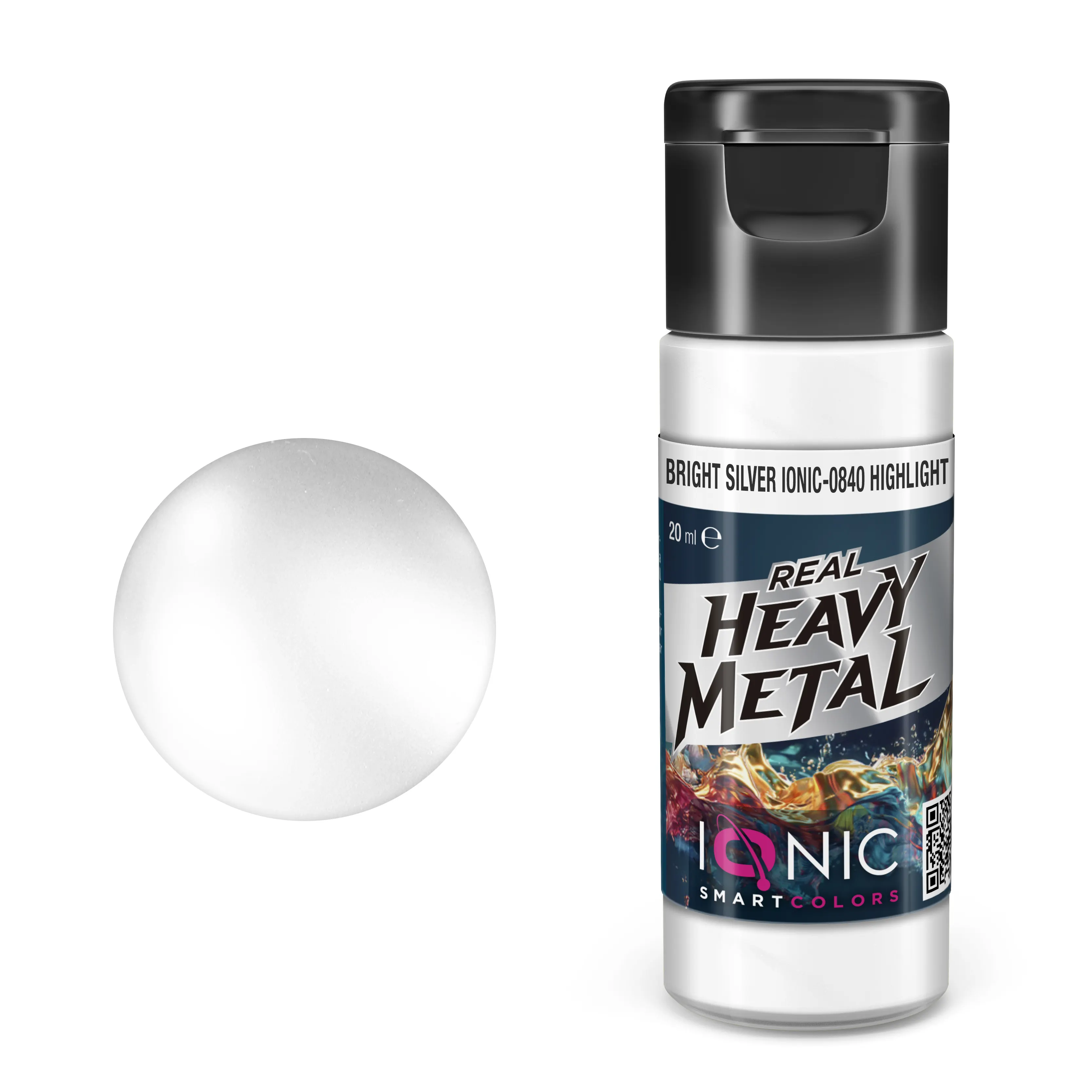 IONIC Real Heavy Metal: Bright Silver Highlight (20ml)