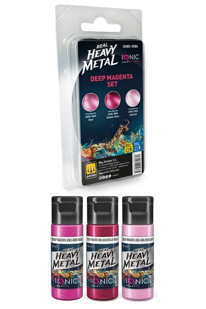 IONIC Real Heavy Metal: Deep Magenta Set (3x20 ml)