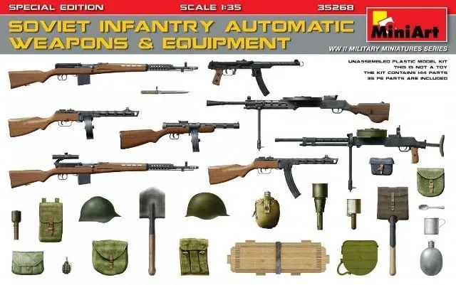 Soviet Infantry Automatic Weapons & Equipment 1:35