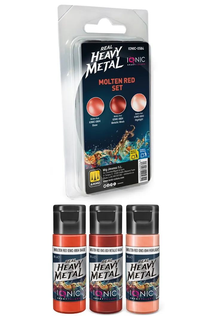 IONIC Real Heavy Metal: Molten Red Set (3x20 ml)