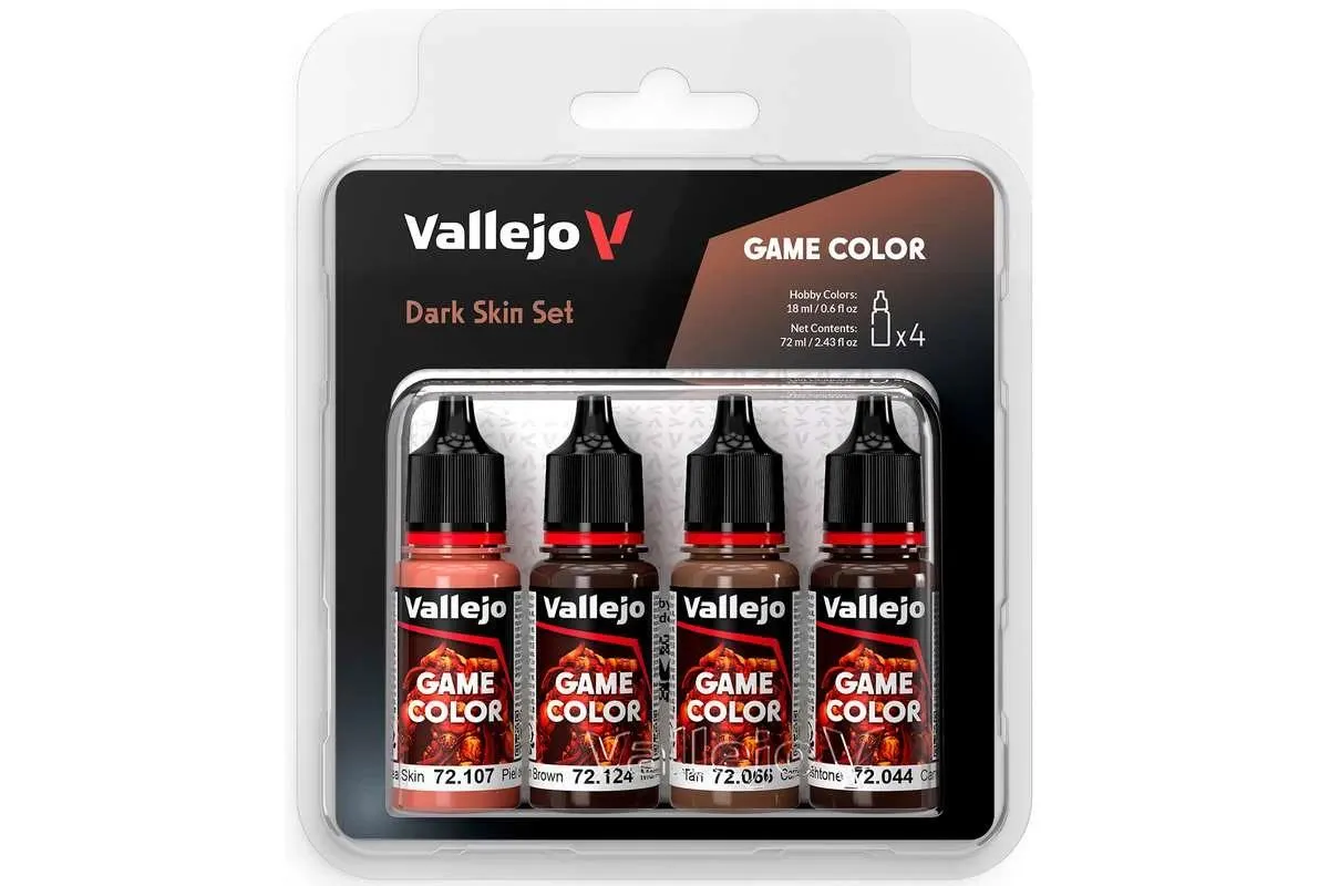 Vallejo Game Color: Dark Skin set (4x18ml)