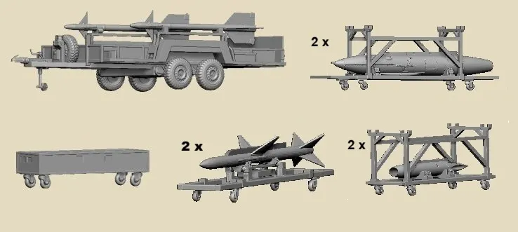 Saab J37 Viggen Ground Support Armament Set 1:48