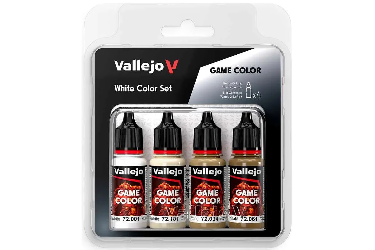 Vallejo Game Color: White  set (4x18ml)