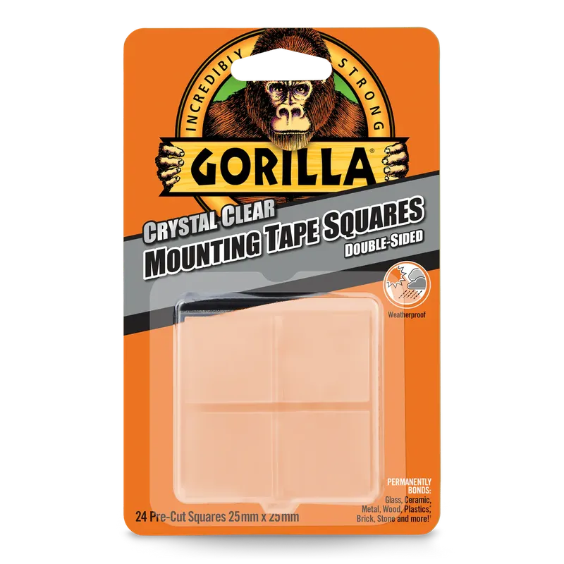 Gorilla Glue: Monteringstejprutor 24st 2,5 x 2,5 cm