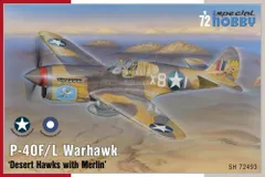 P-40F/L Warhawk Desert Hawks with Merlin 1:72