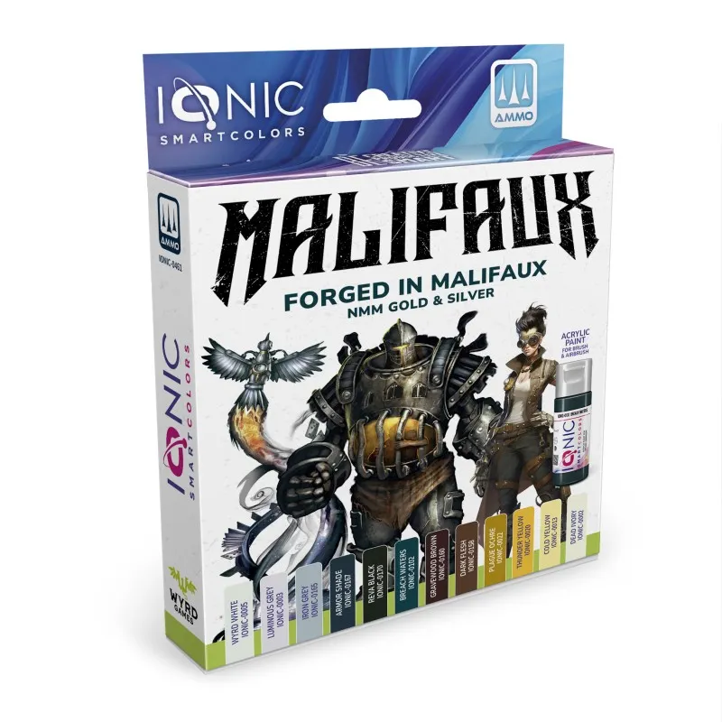 IONIC Set Malifaux Forged in Malifaux NMM Gold and Silver (12x20 ml)