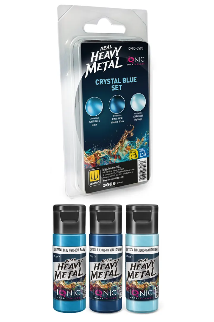 IONIC Real Heavy Metal: Crystal Blue Set (3x20 ml)