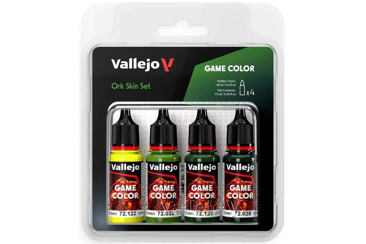 Vallejo Game Color: Ork Skin set (4x18ml)