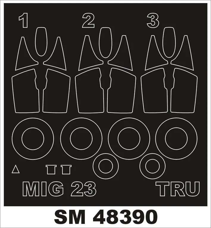 Mikoyan MiG-23ML/MF - Exterior and Interior Canopy Masks (TRU)