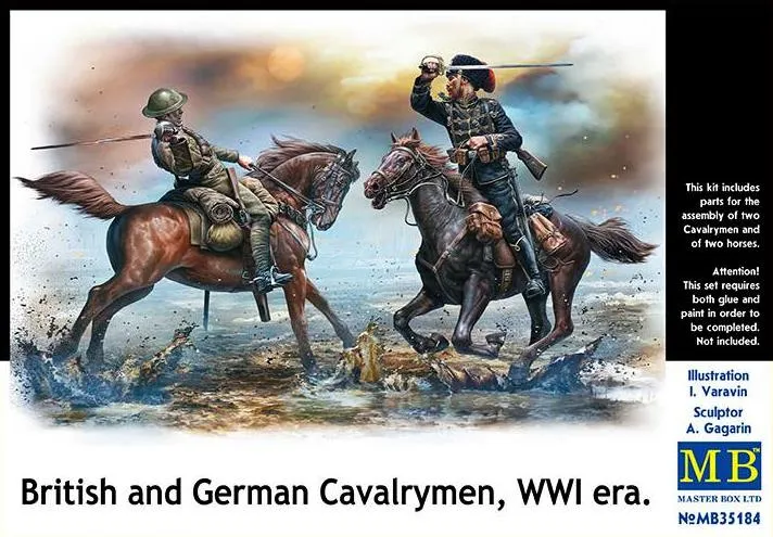 British & German Cavalrymen, WWI era