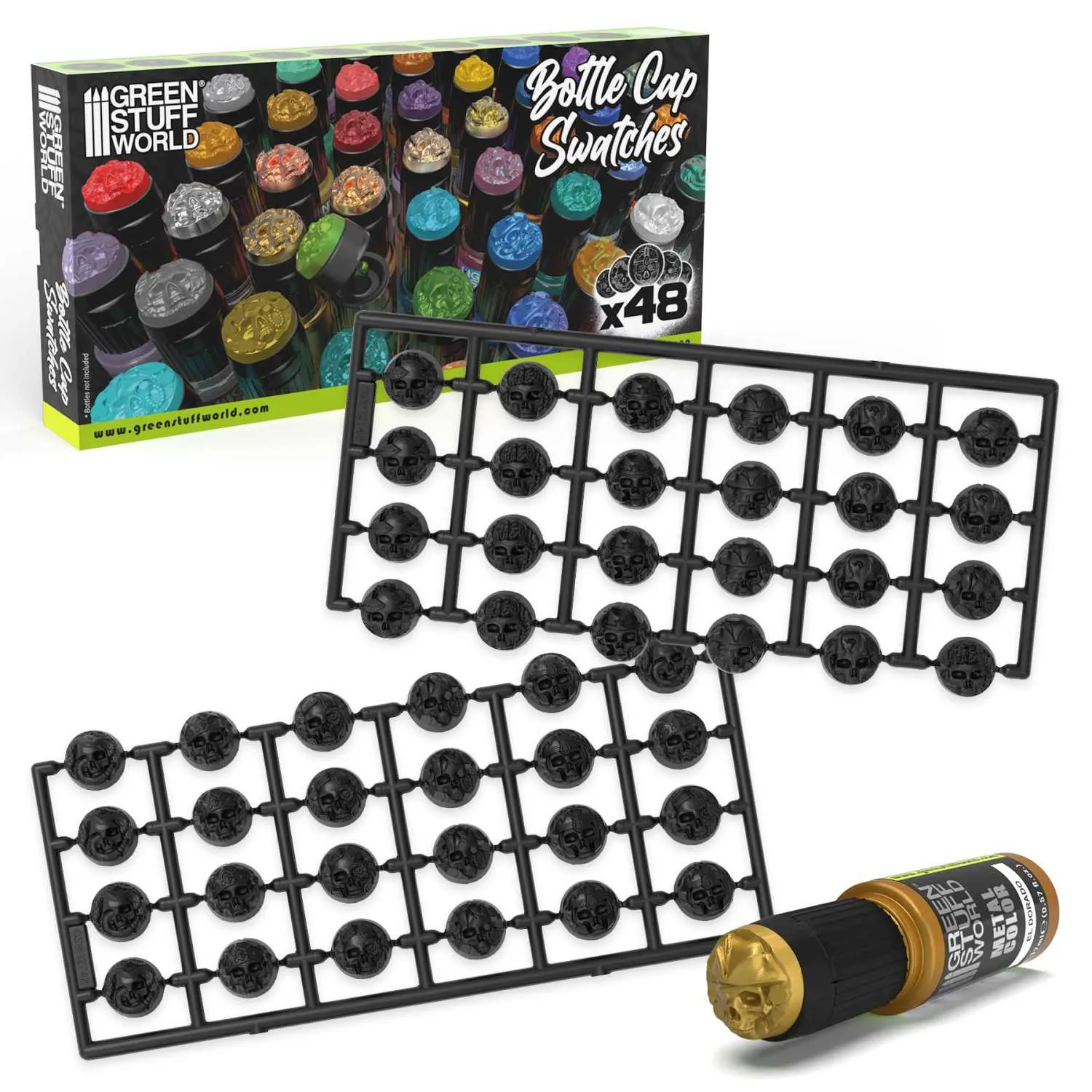 Black Bottle Cap Swatches (48)