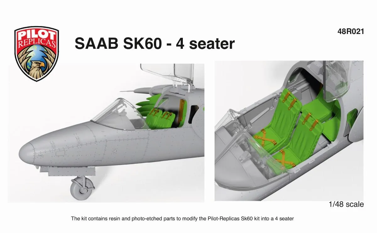 SAAB 105/SK60 - 4 Seat Conversion Set (PIR-48A005)