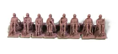 Swedish 1940-1950s m39 Uniform Sitting troop, 8 x 3D Printed Figures 1:72