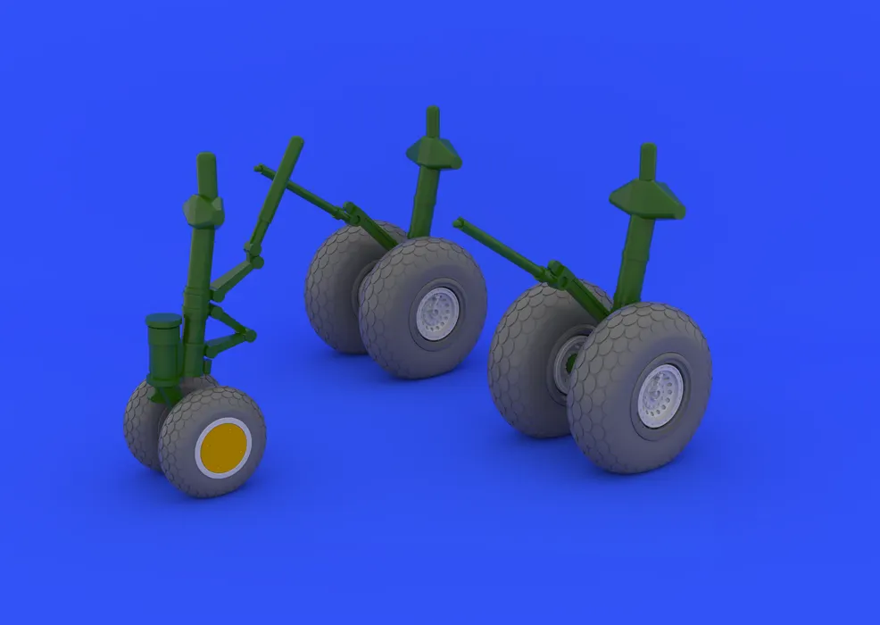 B-29 wheels for Revell 1:48
