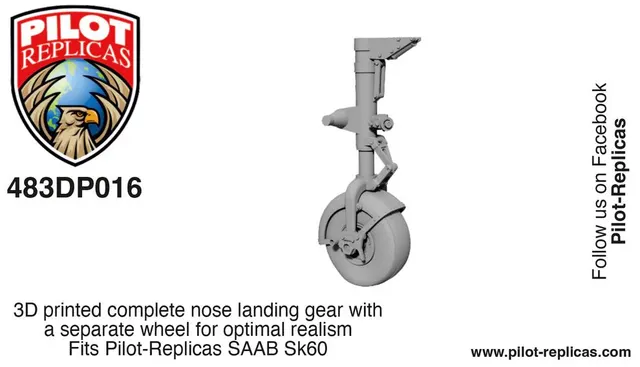 SK60/SAAB 105 Nose landing gear 1:48