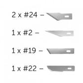 Shesto Ltd 5 Assorted Blades For #2 & #5 Knife