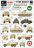 Star Decals Egyptian Tanks, 1950s. (BTR-152, Sherman, T-34/85, SU-100, JS-3M Stalin, Staghou