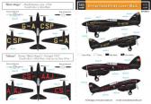 SBS Model De Havilland DH-88 Comet "Black" - Decals