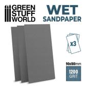 Green Stuff World Wet water proof SandPaper180x90mm - 1200 grit