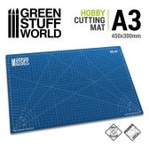 Green Stuff World BLUE Scale Cutting Mat A3