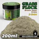 Green Stuff World Static Grass Flock 2-3mm - Brown Moor Grass - 200 ml