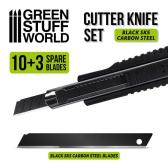 Green Stuff World Black Hobby Knife + 10x Black spare blades