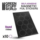 Green Stuff World Round Magnetic Sheet SELF-ADHESIVE - 60mm