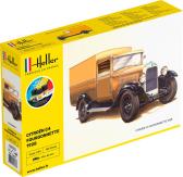 Heller Citroen C4 Fourgonnette 1926 COMPLETE w. Glue, Paint, Brush