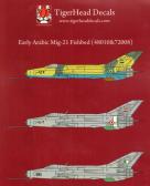 TigerHead Decals Early Arabic Mig-21 F13 Fishbeds - Decals