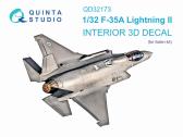 Quinta Studio 1/32 F-35A 3D-Print.&col.Interior (ITAL)