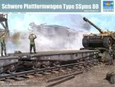 Trumpeter Schwere Plattformwagen Type SSyms 80