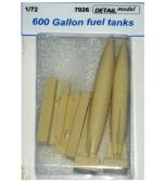 Detail Model 600 Gallon Fuel Tanks, F-16DI Sufa, F-15 (Israel)