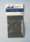 Albion Alloys Micro Finishing Cloth Abrasive Sheets Refill - 8000 Grit