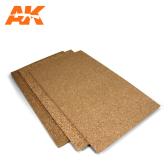 AK Interactive CORK SHEET - COARSE GRAINED - 200 x 300 x 2mm (2 SHEETS)