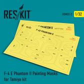 ResKit 1/32 F-4 E Phantom II Painting Masks for Tamiya kit