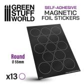 Green Stuff World Round Magnetic Sheet SELF-ADHESIVE - 55mm