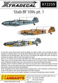 Xtradecal Stab Bf 109s pt,1