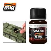 Ammo Mig Jimenez Dark Brown Wash For Green Vehicles